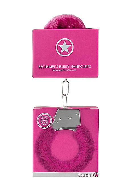 Наручники - Ouch! Beginner's Handcuffs Furry Pink Sex Aura Київ - фото 5