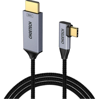 Кабель мультимедійний USB-C to HDMI 1.8m USB 3.1 L-type 4K60Hz Choetech (XCH-1803) Вінниця - фото 1