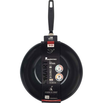 Сковорода MasterPro Вок Smart 28 см (BGEU-3770) Вінниця - фото 3