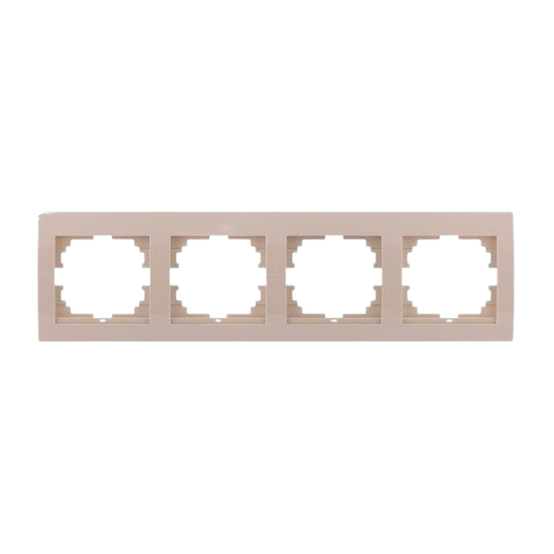 DERIY перлинно-білий металік Рамка горизонтальна 4-а Лезард Житомир