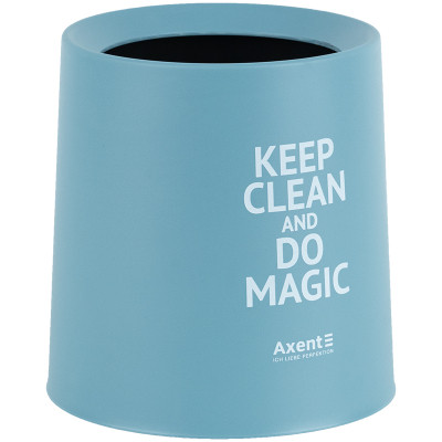 Кошик для паперів Axent Настільний контейнер для сміття, круглий, блакитний (2131-07-A) Вінниця - фото 2