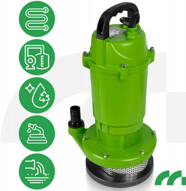 Дренажний насос для брудної та чистої води MalTec 550Вт 12000л/год (Польща) Київ - фото 6