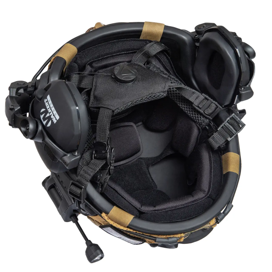 Шолом Fast Team Wendy Helmet NIJ IIIA + навушники Walkers Razor Slim + чебурашки + ліхтарик + кавер (M) Київ