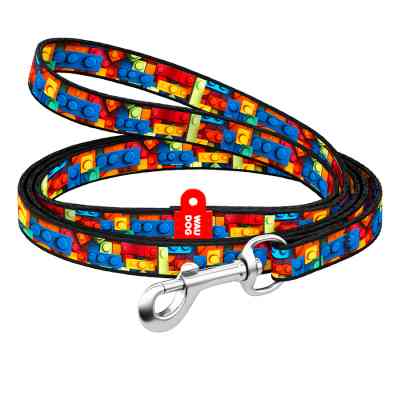 Поводок для кошек WAUDOG Nylon "Блоки" Ш 10 мм Д 122 см (369-4056) Винница