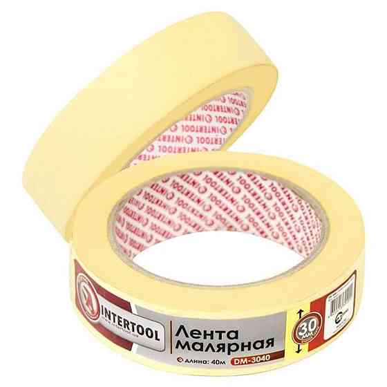 Стрічка малярська 30 мм, 40 м, жовта Мукачево