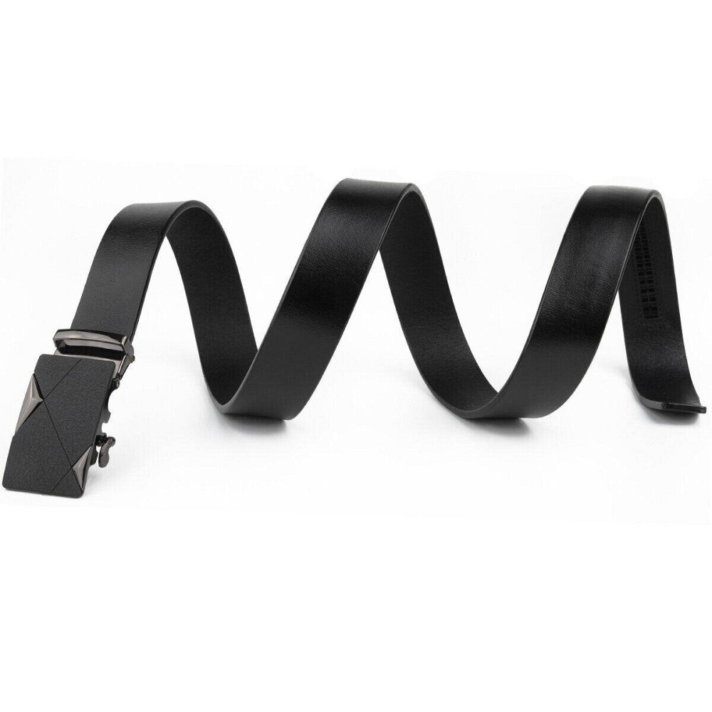 Ремень мужской с пряжкой автомат матовой Vintage 20321 Черный Киев - изображение 2