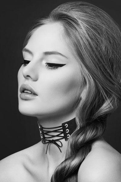 Чокер со шнуровкой Bijoux Pour Toi - LACET, экокожа Sex Aura Киев - изображение 1