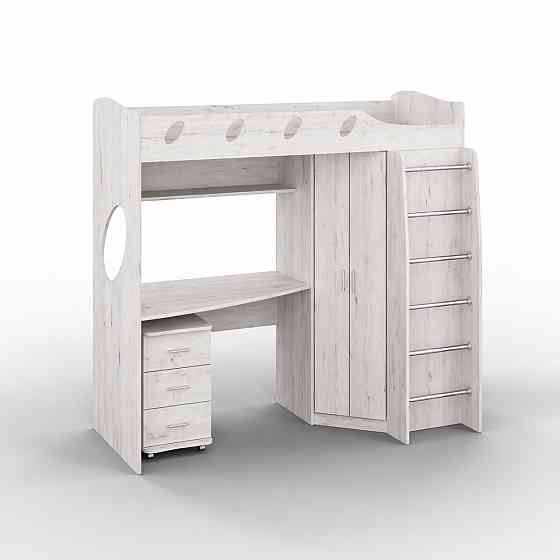 Детская Everest, Дуб Крафт Білий, 2032/1032/1850, 800х2000 Львов