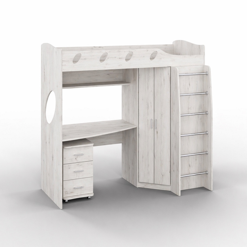 Дитяча Everest, Дуб Крафт Білий, 2032/1032/1850, 800х2000 Львів - фото 1