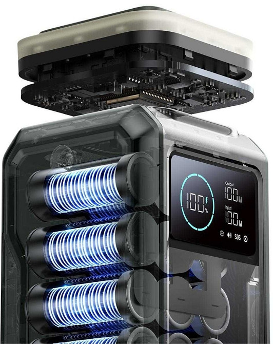 Повербанк Powerbank LiFePO4 JOYROOM PD100W 75000mAh 205Wh. Київ - фото 5