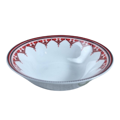 Салатник Вишиванка 15,2см 30004-005 червоний ромб S&T Житомир - изображение 1