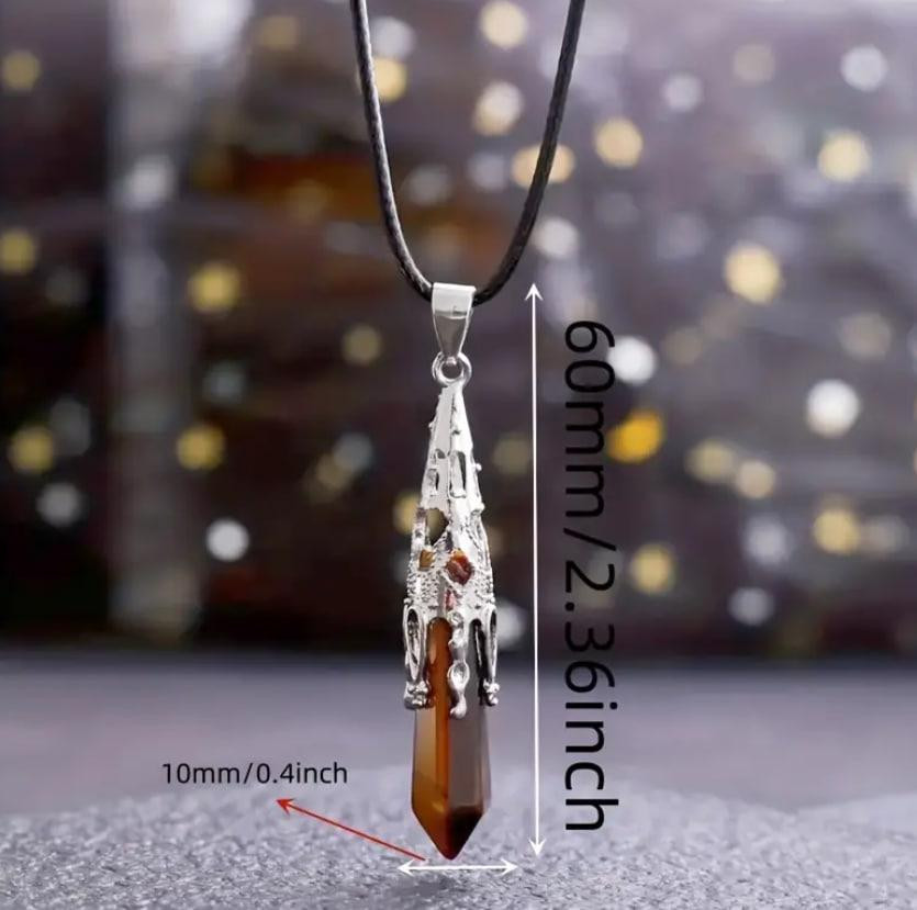 Кулон маятник из натурального опала, подвеска для балансировки опал чакр, размер 6 см. Киев - изображение 3