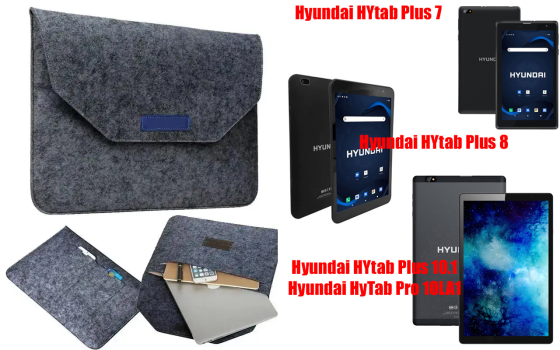 Сумка Wool из войлока для планшета Hyundai Hytab Plus 7, Plus 8, Plus 10.1, Pro 10 Киев