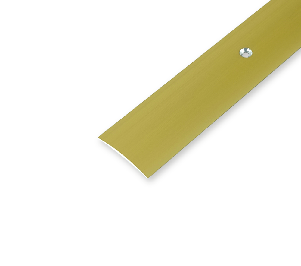 Порожек алюминиевый гладкий БРП-003 анодированный 40x4 мм (цвет золото) Бровары - изображение 1
