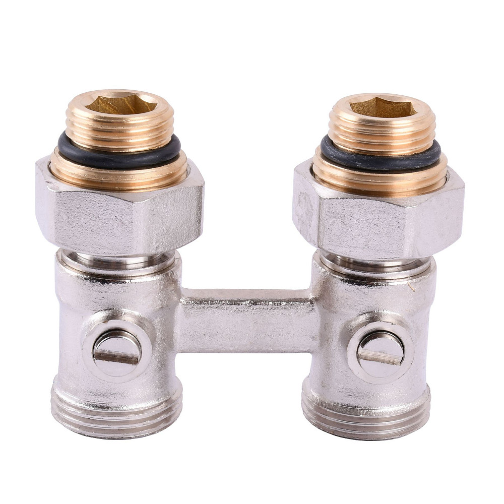 Вузол нижнього підключення панельного радіатора SOLOMON NV 5103 прямий кульовий 3/4″ Тернополь - изображение 1