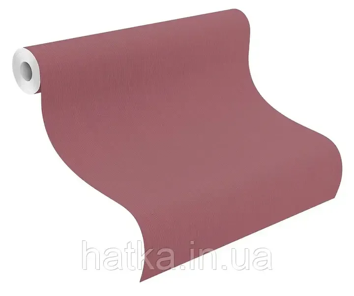 Шпалери вінілові на флізеліні Rasch Clasik 0,53х10 однотонні структурні тонка смужка бордові Київ - фото 2