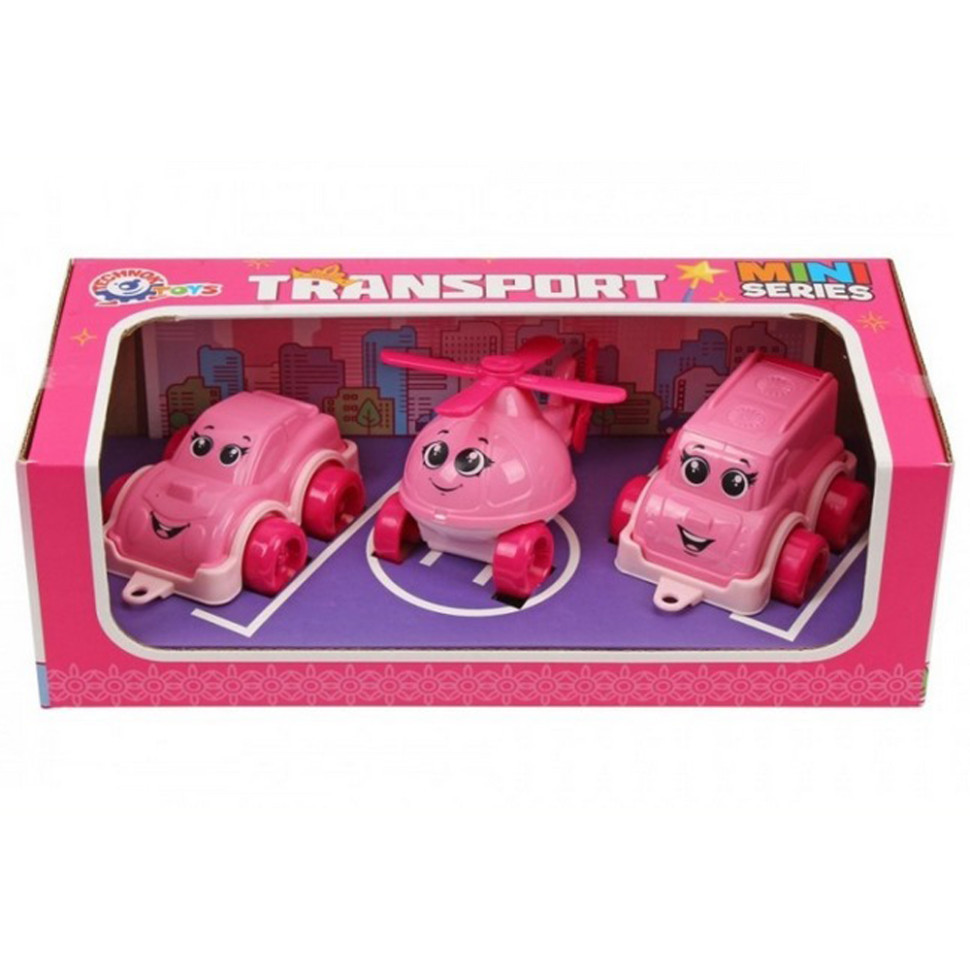 Дитячий іграшковий набір "Транспорт Міні" 8003TXK у наборі 3 штуки Вінниця - фото 1