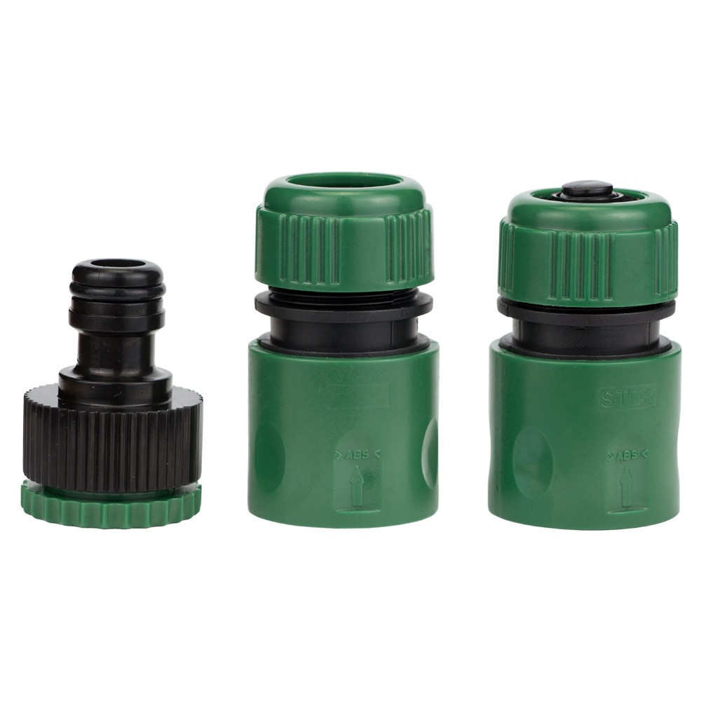 Набір для поливання пістолет-розпилювач 2 режими, 2 конектори 1⁄2" + адаптер 1⁄2-3⁄4" (ABS+TPR) GRAD (5012485) Київ - фото 8