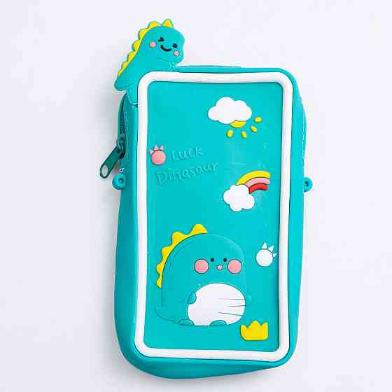 Дитяча силіконова сумочка-гаманець 17*10*3 см Бірюзовий HP-55-20GR Київ