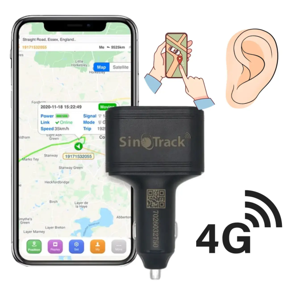 Автомобильный GPS-трекер SinoTrack ST-909L 4G с микрофоном в прикуриватель Винница