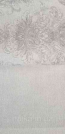 Шпалери вінілові на флізеліні Rasch Golden Hour метрові вензель завитки сірі сріблясті Київ