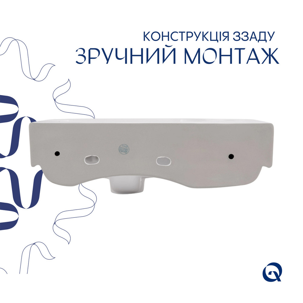 Раковина Qtap Tern 450х250х158 White QT1711H02LW Київ - фото 5