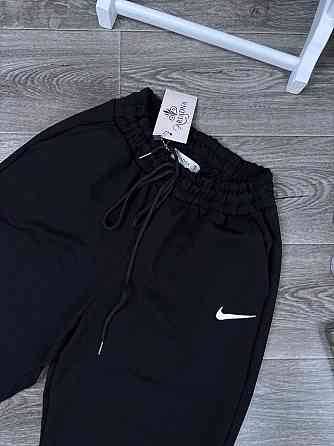 Жіночі теплі спортивні штани - джогери з високою посадкою турецька двонитка пєнʼє Одеса