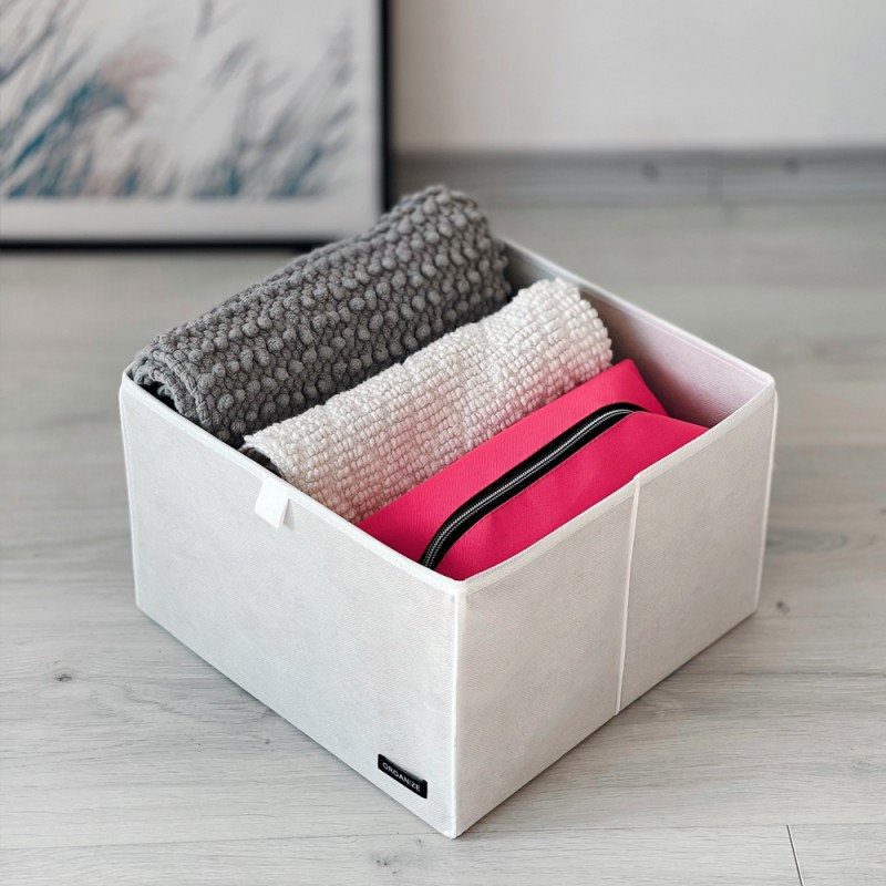 Ящик-органайзер в шафу для зберігання речей L HY-L-white (Білий) Суми - фото 1