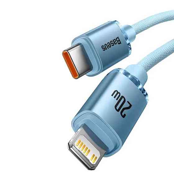 Кабель Type-C - Lightning Baseus Gem для быстрой зарядки и передачи данных 20W 1m Galaxy Blue P10373001311-00 Одесса