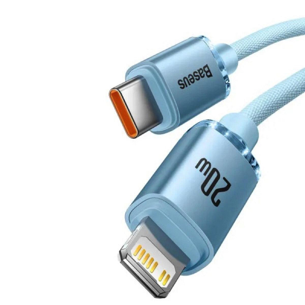 Кабель Type-C - Lightning Baseus Gem для швидкого заряджання та передачі даних 20W 1m Galaxy Blue P10373001311-00 Одеса - фото 5