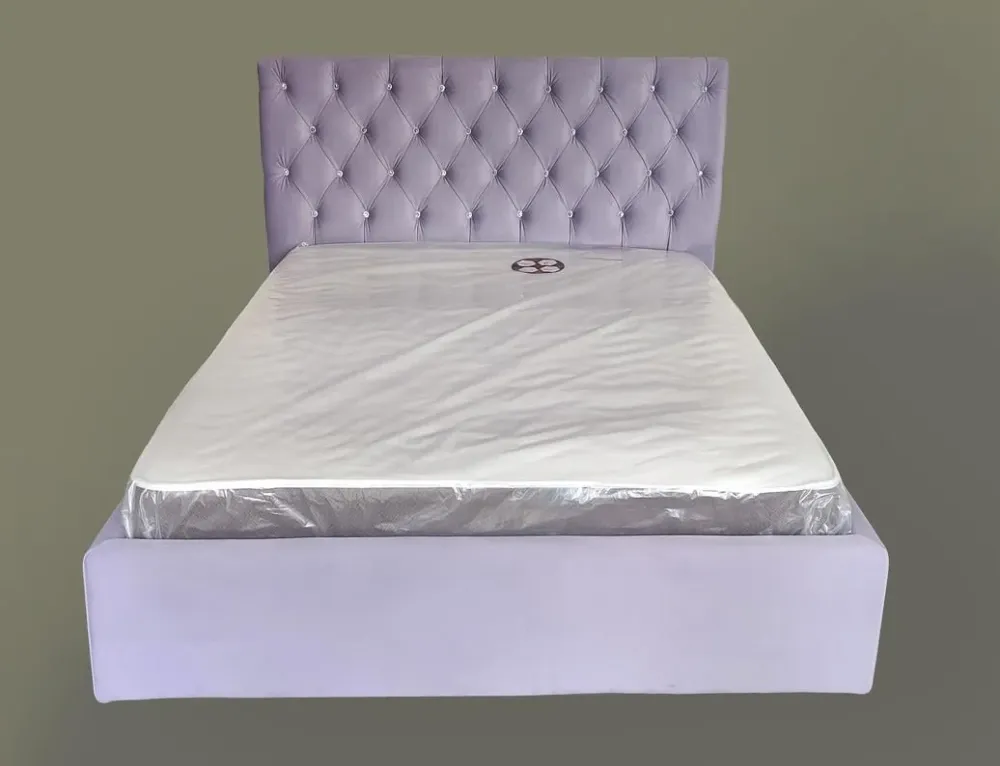 Кровать Двуспальная Arizona Comfort 180 x 190 см Simple С подъемным механизмом и нишей для белья Фиолетовый Киев - изображение 3