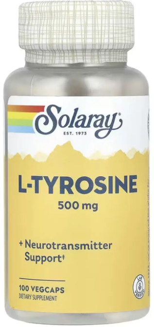 L-тирозин Solaray L-Tyrosine 500mg 100 вег капс Киев - изображение 1