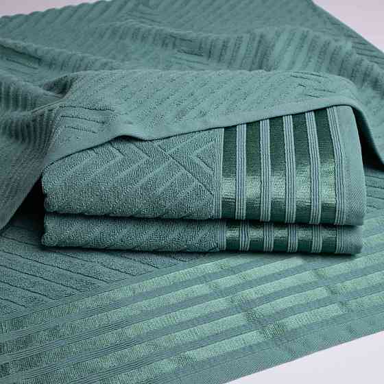 Полотенце банное махровое SOFT GM Textile 70х140см 500г/м2 (Бирюзовый) Сумы