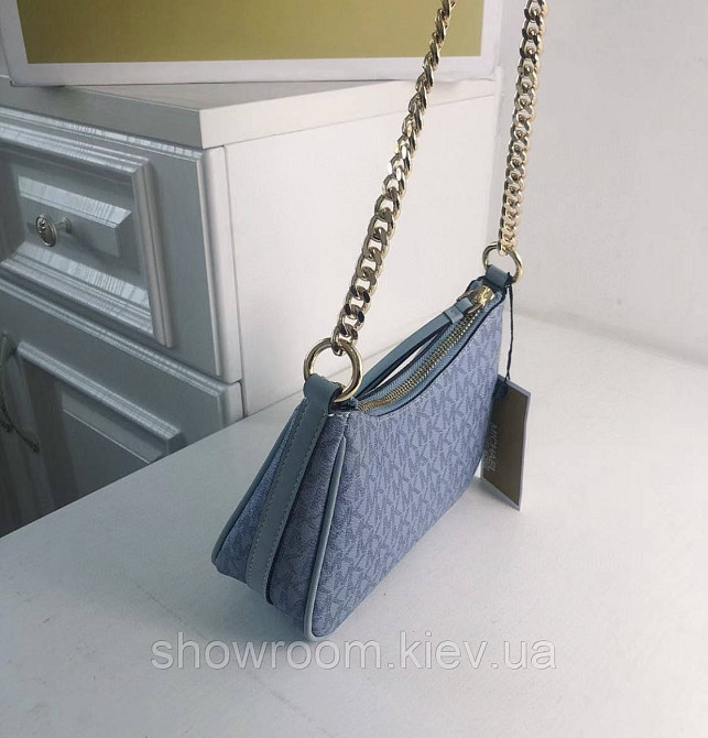 Маленькая женская сумочка MK Jet Set Charm blue Киев - изображение 8
