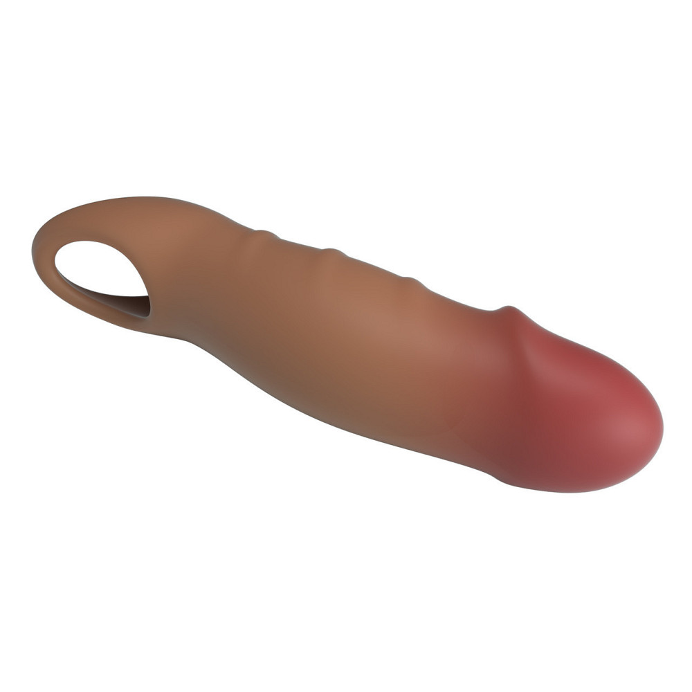Насадка на член - Pretty Love Damell Penis Sleeve Brown Sex Aura Київ - фото 7
