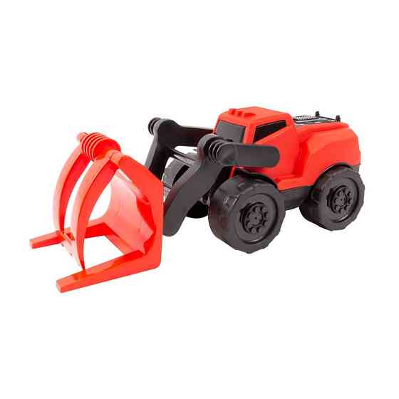 Дитяча автомодель Навантажувач ТехноК 8577TXK з маніпулятором Червоний Вінниця