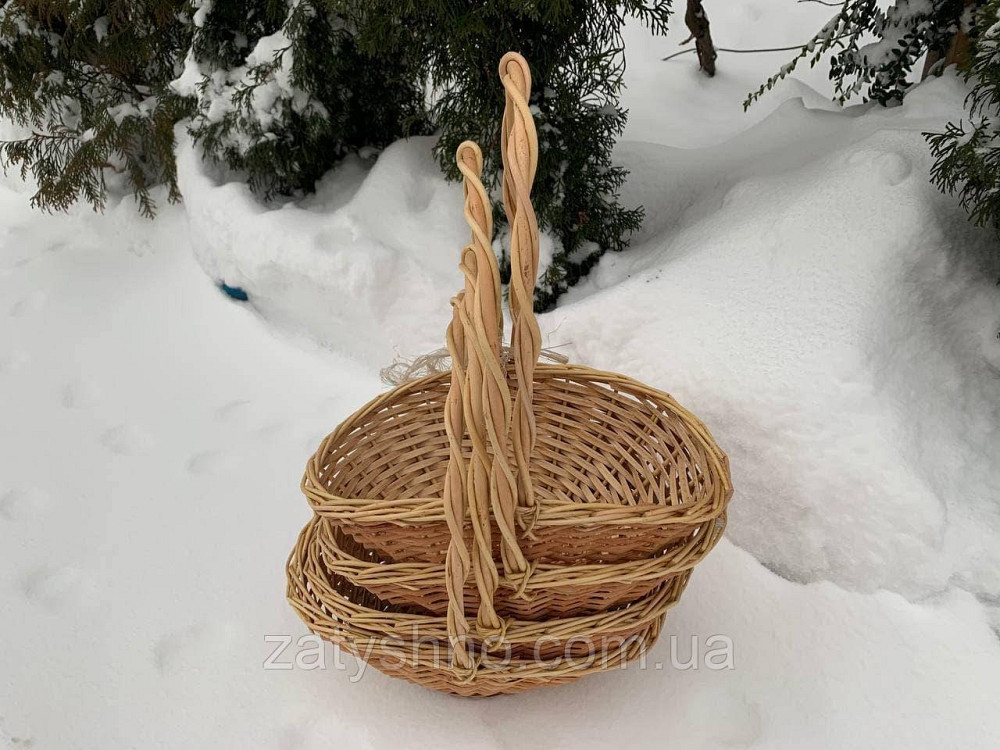Корзина из лозы для фруктов и подарков Киев - изображение 2