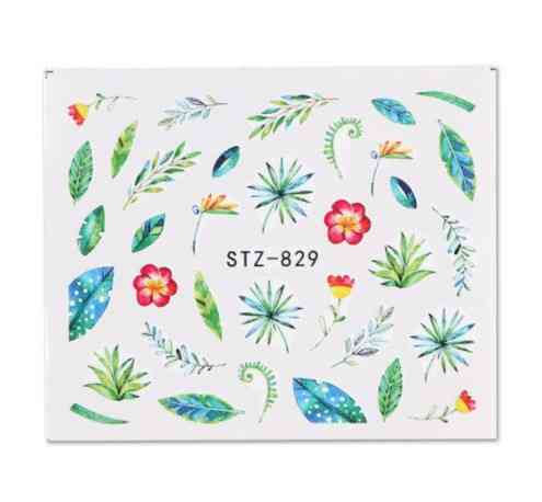 На ногти наклейки с листьями - размер наклейки 6*5см, инструкция по применению есть в описании Киев