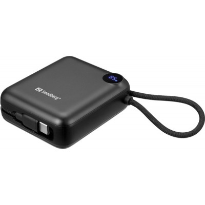 Батарея универсальная Sandberg 10000mAh PD/3.1/20W, QC/3.0, USB-C In/Out, with 2 cables USB-C (421-26) Винница - изображение 4