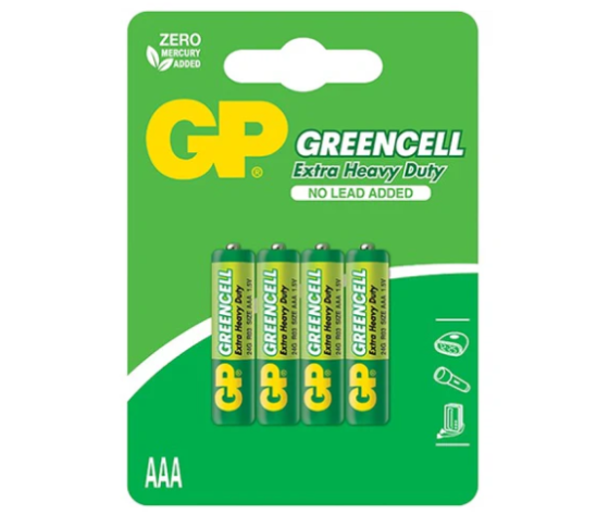 Батарейка мініпальчик AAA GP GREENCELL R03 24G 1.5V 4 шт. блістер Рівне