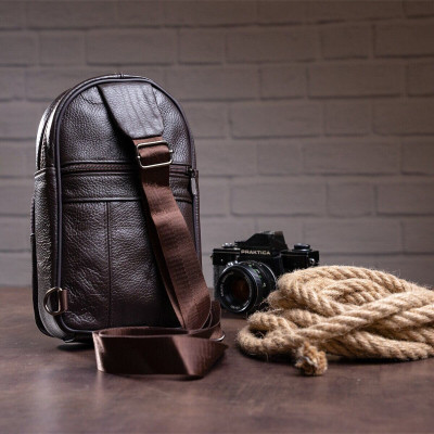 Сумка Vintage Чоловіча через плече Коричнева (14986) Вінниця - фото 12