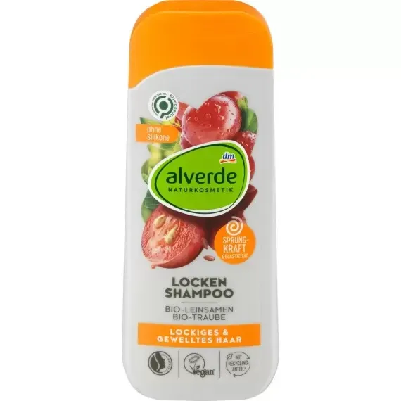 Шампунь для кучерявого волосся Органічний Виноград та Насіння Льону alverde, 200 ml (Німеччина) alve Львів - фото 1