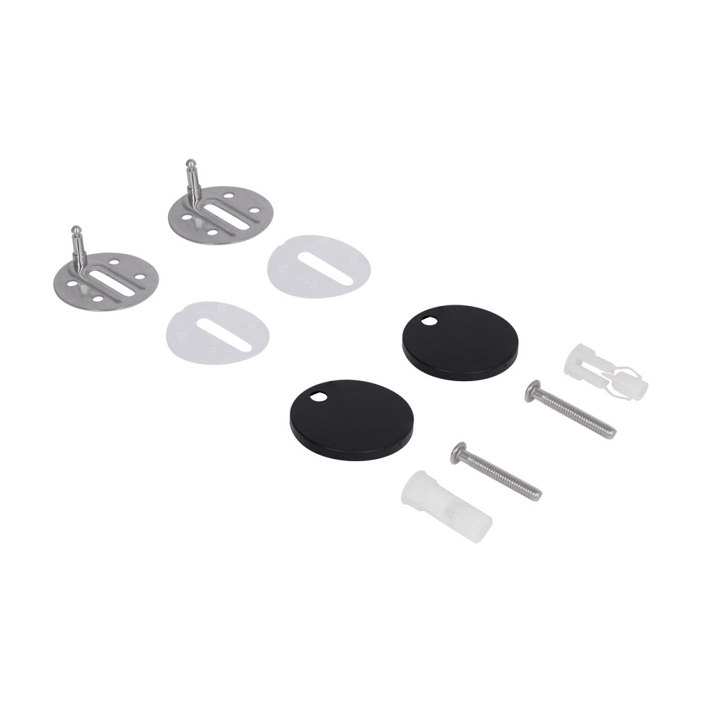 Сидіння для унітаза Qtap (Robin 490) 425x363x50 мм, Matt Black, з мікроліфтом Slim Duroplast, Quick Release QTSC179MB48676 Київ - фото 5