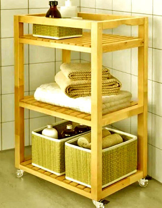 Етажерка для ванної на коліщатах "Туріман" каррі Миколаїв - фото 1