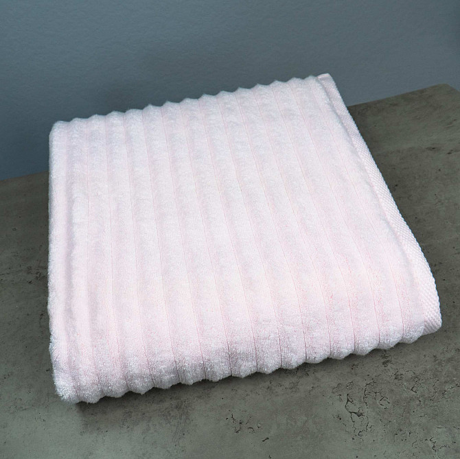 Банний махровий рушник GM Textile 70x140см Преміум якості Зеро Твіст 550г/м2 (Світло-рожевий) Суми - фото 1