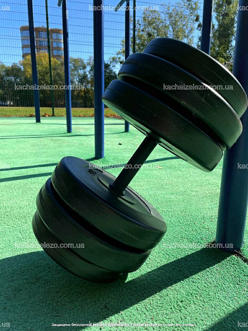 Гантелі набірні 2 по 25 кг з ABS покриттям Гантелі, гирі, штанги та диски бітумні Київ - фото 6