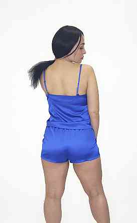 Пижама женская шелковая с шортами Электрик XL Харьков