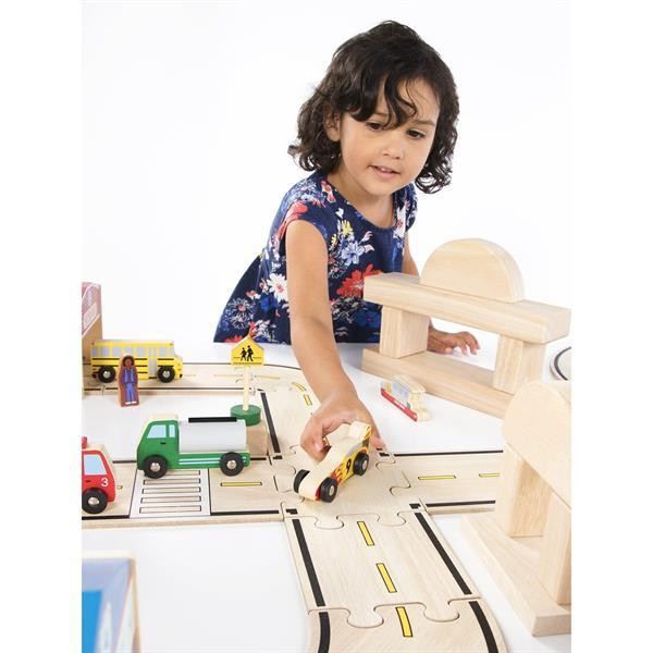 Набор транспорта Guidecraft Block Play к Дорогим из дерева, 12 шт. (G6719) Харьков - изображение 9