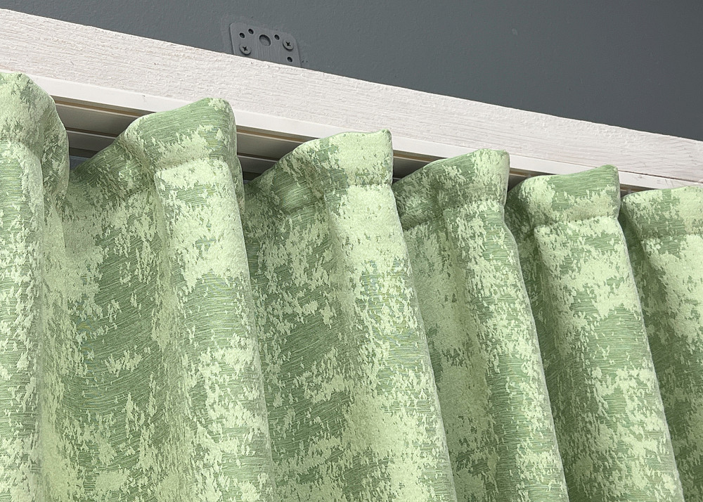 Комплект коротких штор VR-Textil Жакард Sultan XO № 1147ш Світло-оливковий 140х170 см 2 шт (35-0420) Київ - фото 8