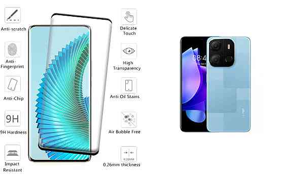 Захисне скло HyperGlass Pro для Tecno POP 7 (BF6), POP 7 Pro – максимальна чутливість та захист Київ